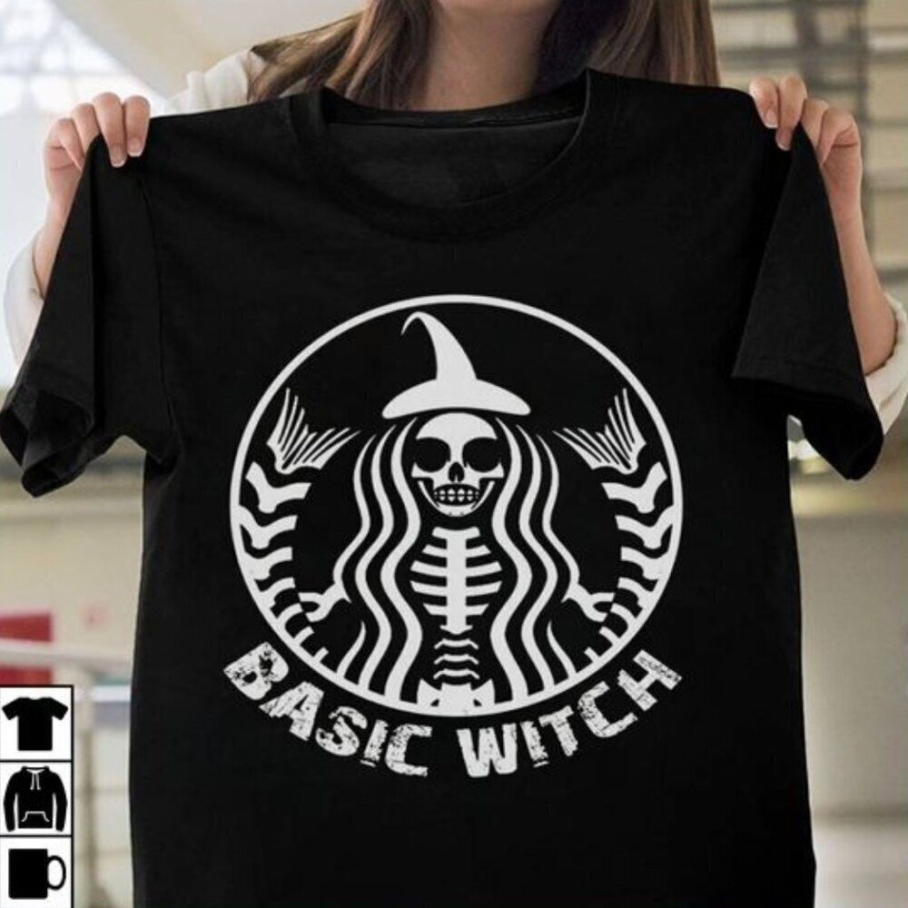 Funny Halloween T Shirt  Basic Witch  Happy Halloween Tshirt